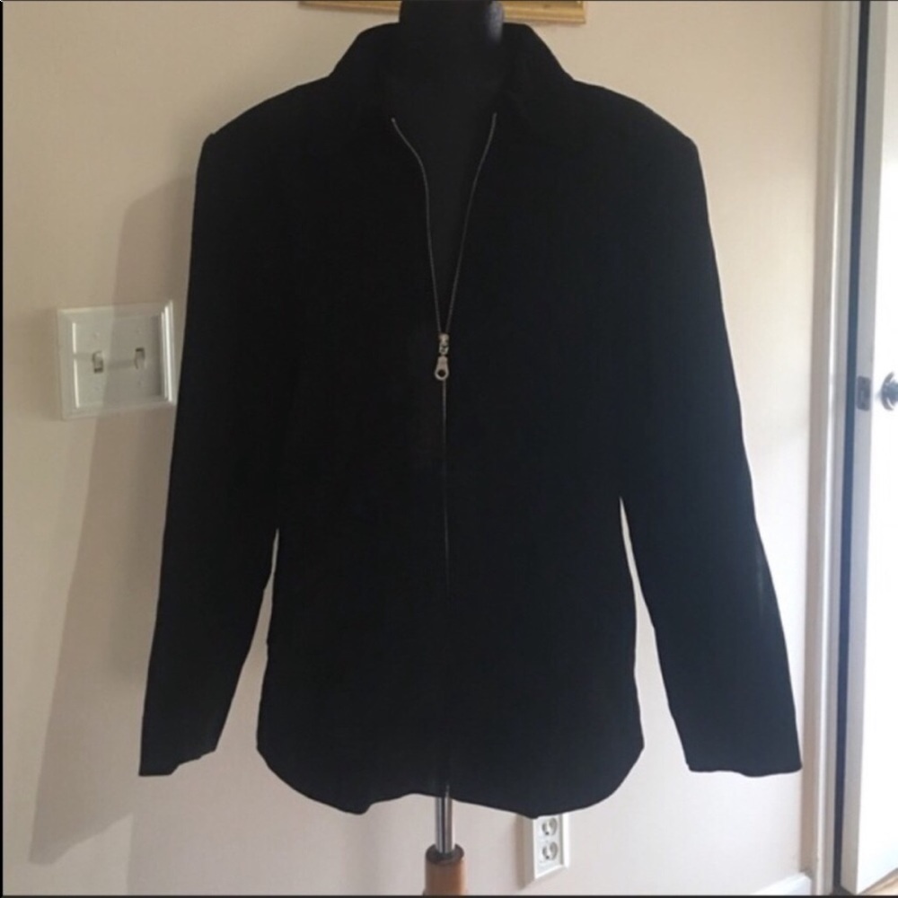 Middlebrook Park suede zip closure jacket